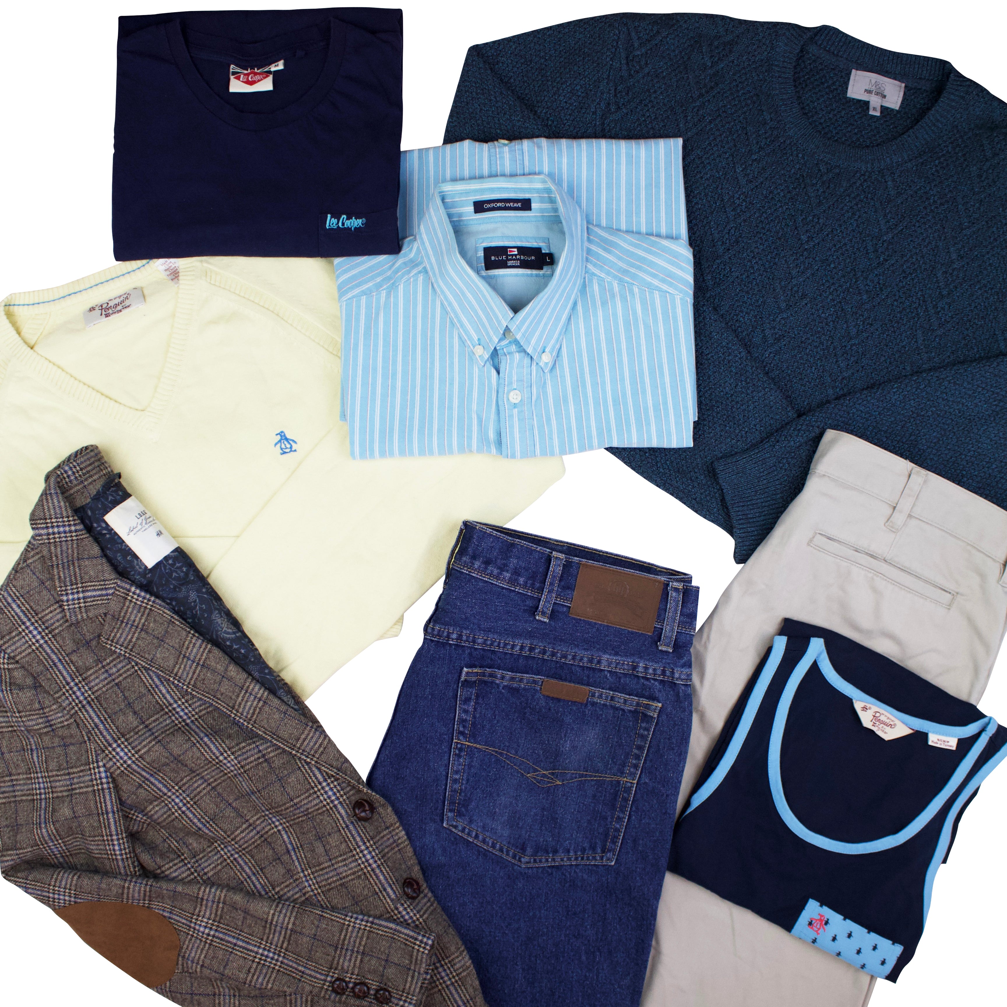 Wholesale Second Hand Men's Clothing Green Garments