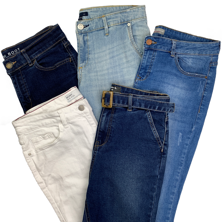 Cheap second hand jeans for shops